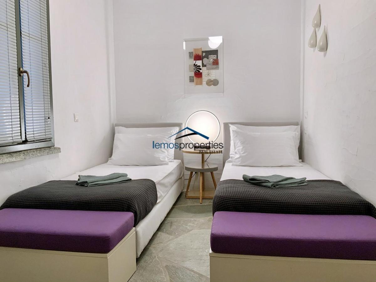 Aqua Blue, Only 100 Meters From The Beach Of Gialiskari Ioulis Exteriér fotografie